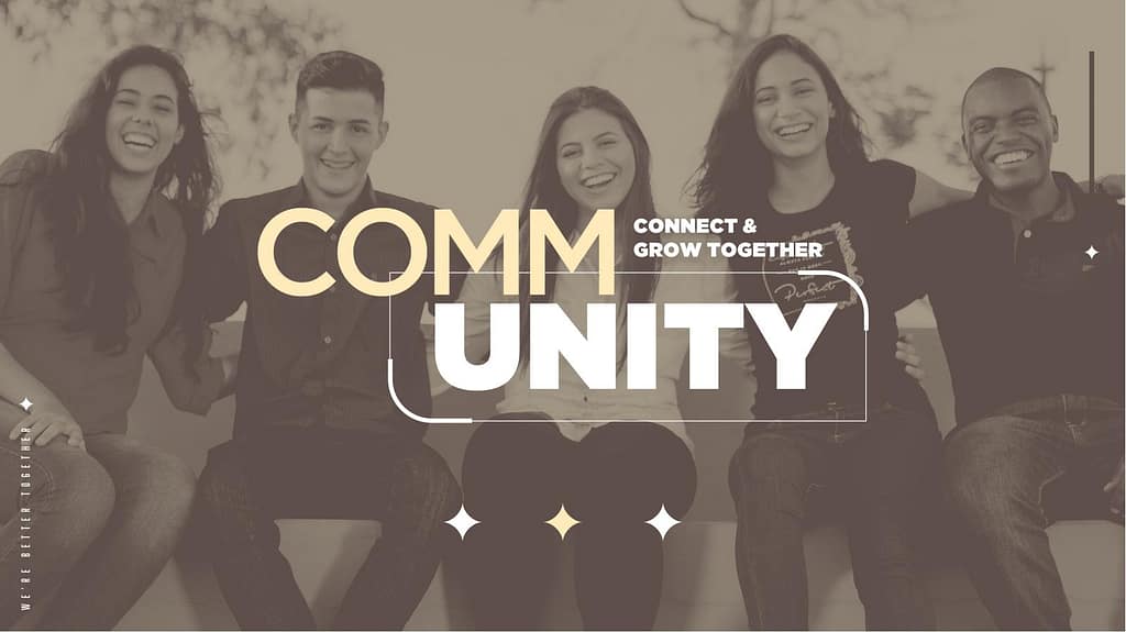 Community Connect And Grow Together Title Graphic v3