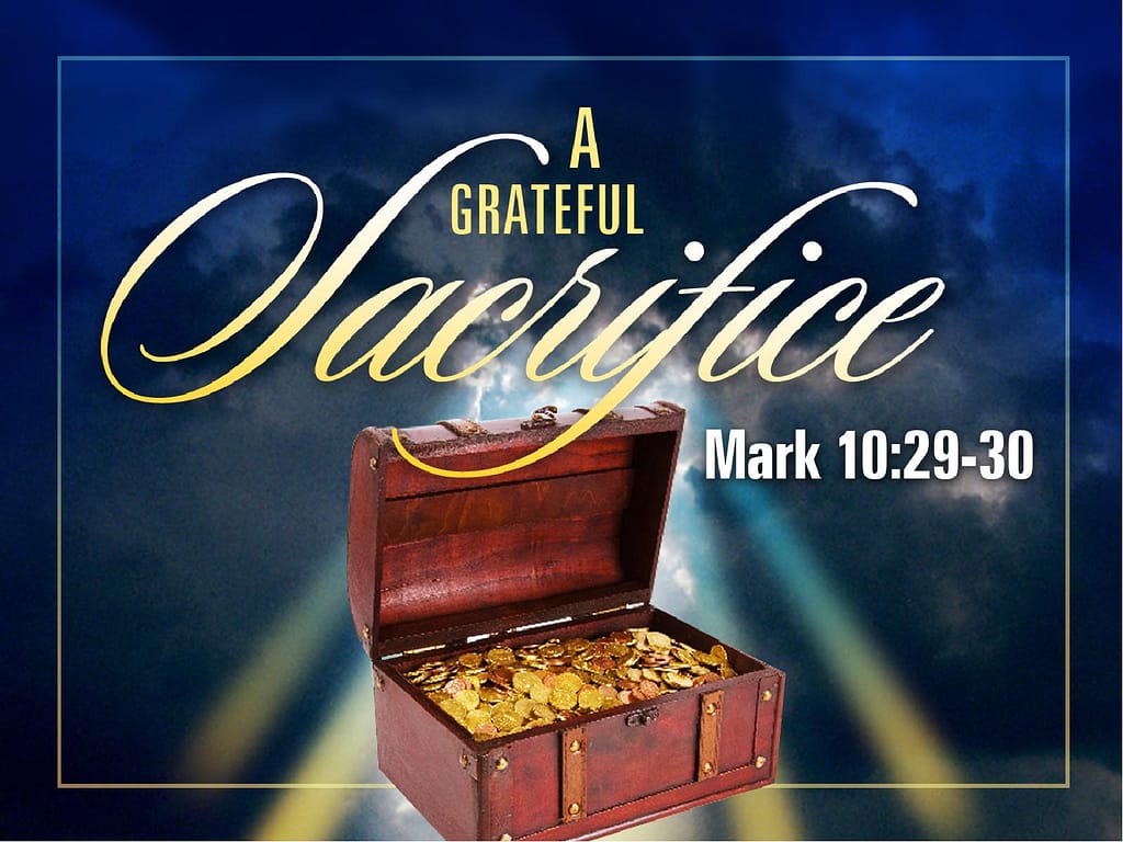 Grateful Sacrifice Bulletin Cover Sharefaith Media