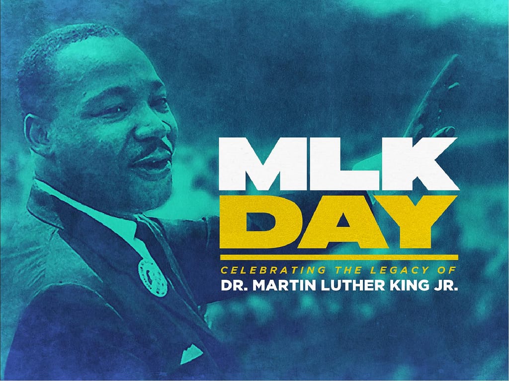 Martin Luther King Jr Day Service Graphic