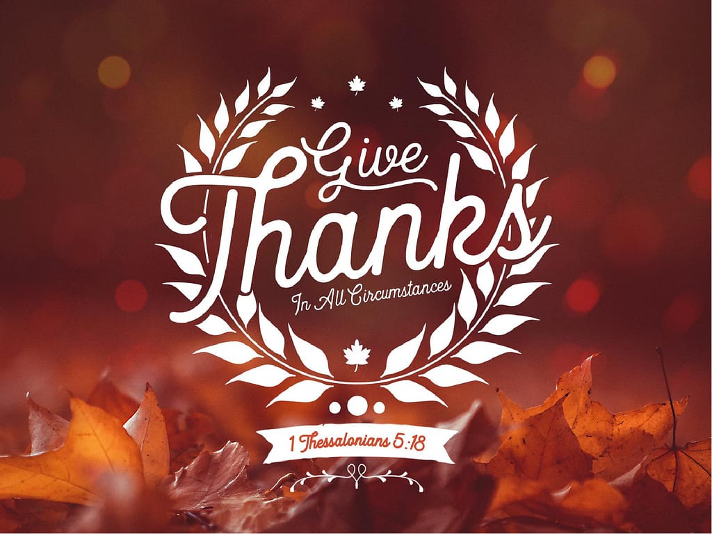 Give Thanks In All Circumstances Graphic Design