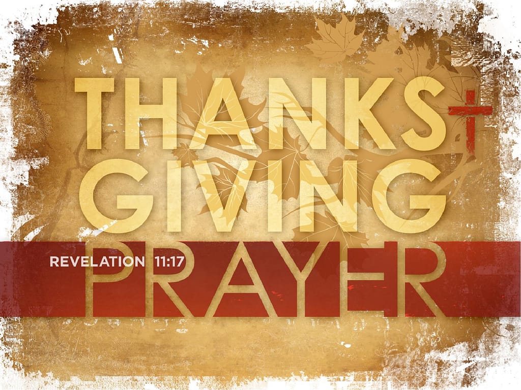 Thanksgiving Prayer PowerPoint