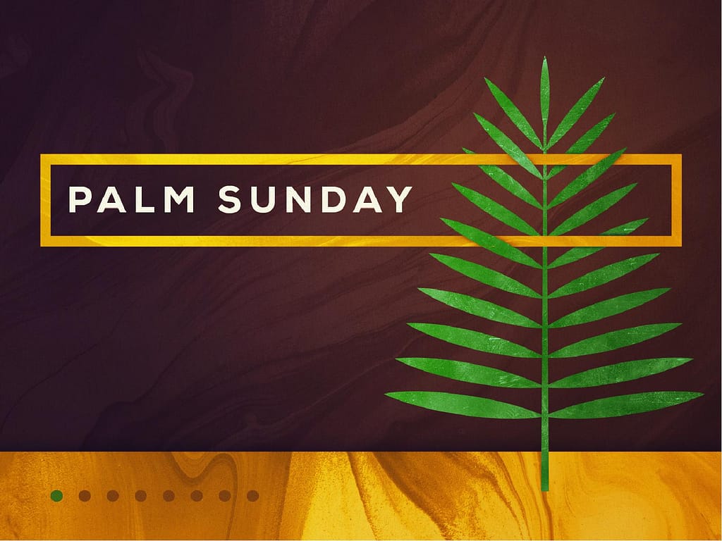 Palm Sunday Modern Church PowerPoint