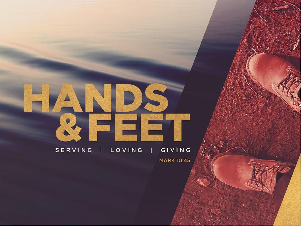 Hands And Feet Church PowerPoint Template