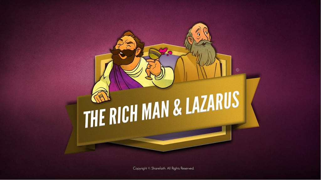 Luke 16 Lazarus and the Rich Man Kids Bible Story