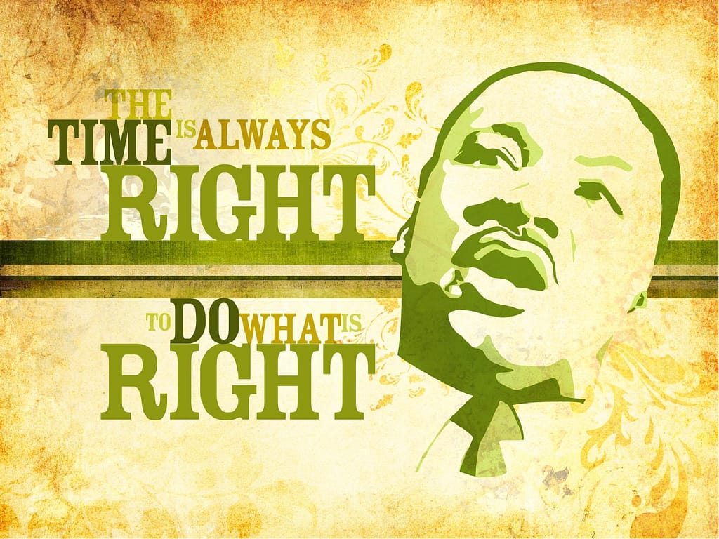 Martin Luther King Do Right PowerPoint Template