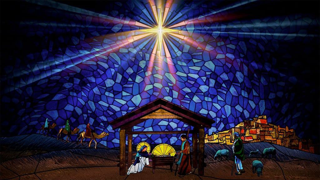 Stained Glass Collection by Lifescribe Media: Nativity 1