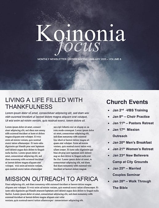 Dust to Dust: Newsletter