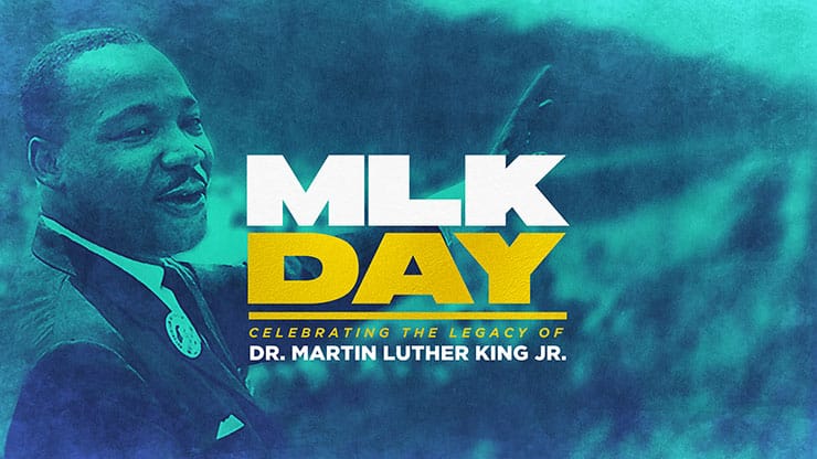 MLK Day: Title Graphic Blue Yellow