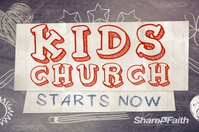 Kids Church Chalkboard Video