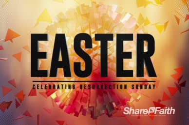 Abstract Ball Easter Welcome Video