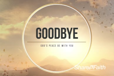 Abstract Mountain Religious Goodbye Video