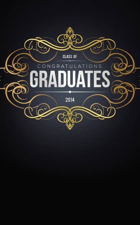 2014 Graduation Design Cover Program Template