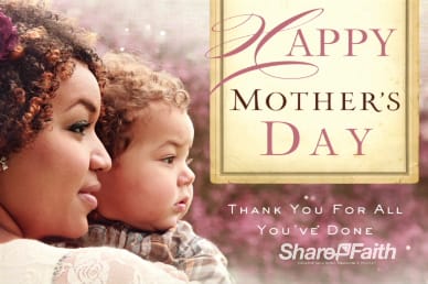 Thank You for All You've Done Happy Mother's Day Greetings Video Loop
