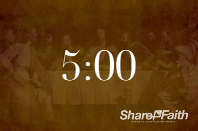 5 Minute The Lord's Supper Five Minute Service Countdown