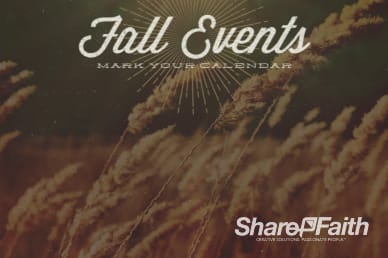 Fall Events Video Loop for Church