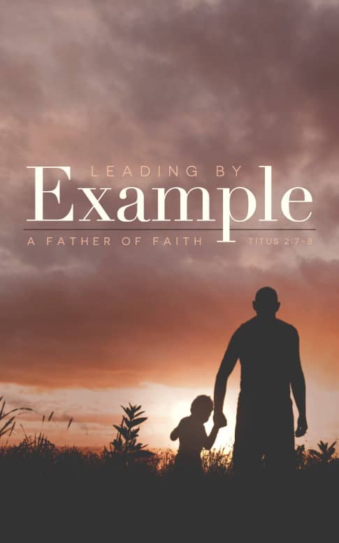Leading by Example Father's Day Church Bulletin