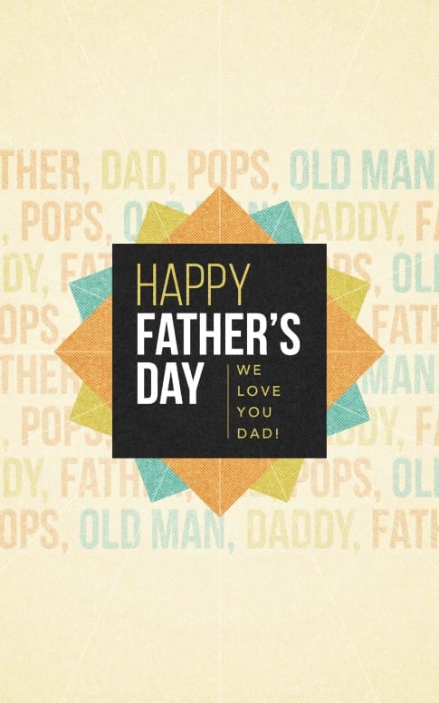 Happy Father's Day Love Church Bulletin