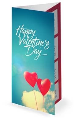 Celebrate Love Valentine's Day Trifold Bulletin