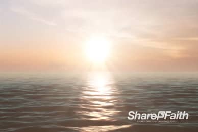 Sunrise Over the Ocean Worship Video Background