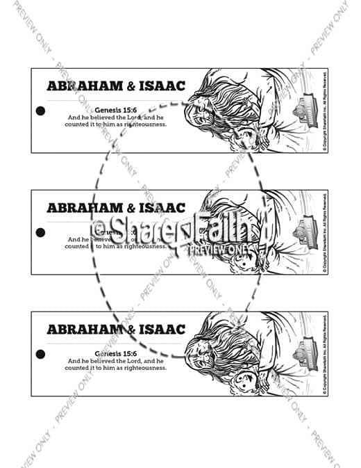 Abraham and Isaac Bible Bookmarks
