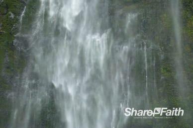 Cascading Mist Waterfall Video Background