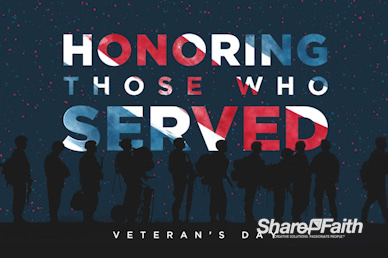 Veterans Day Honoring Those Who Served Motion Graphic