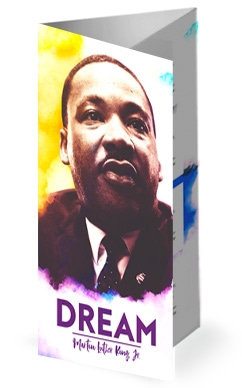 I Have A Dream Martin Luther King Church Trifold Bulletin