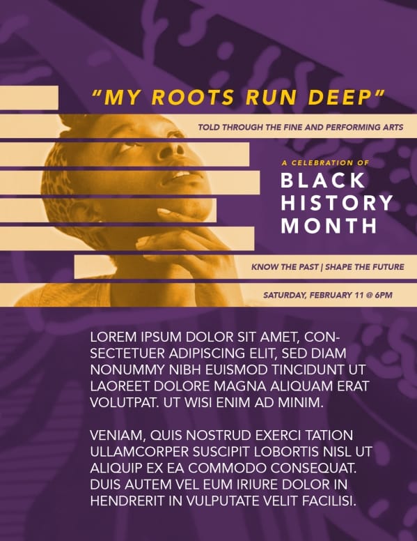 Black History Month Church Flyer