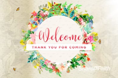 Spring Has Sprung Welcome Church Motion Graphic