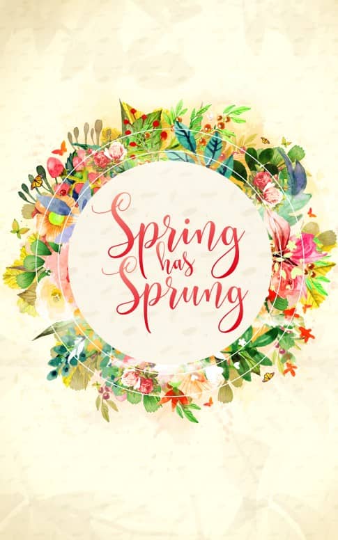 Spring Has Sprung Church Bulletin