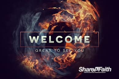 Tongues of Fire Pentecost Welcome Motion Graphic