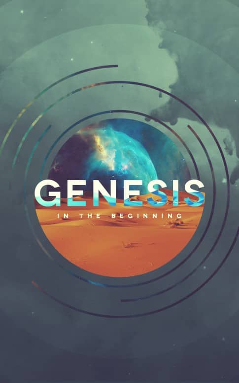 Genesis In The Beginning Church Bulletin Template