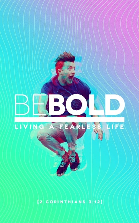 Be Bold Church Bulletin Cover Template