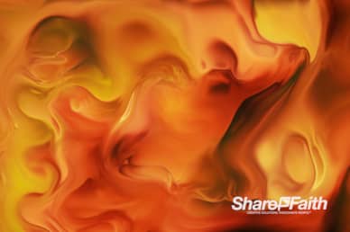 Orange Paint Swirl Abstract Background Video