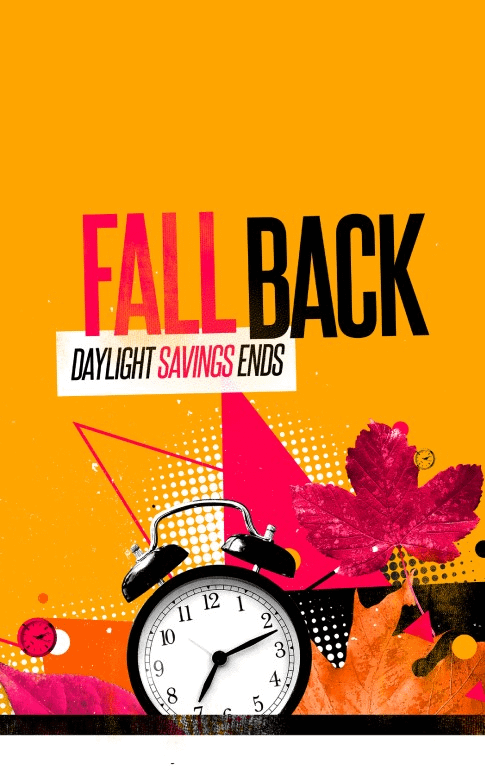 Daylight Savings Time Fall Back Bulletin Template