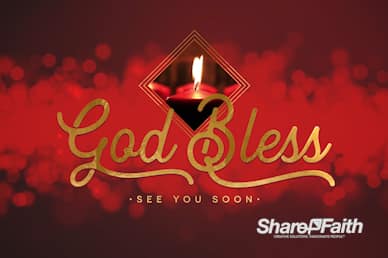 Christmas Church Services Goodbye Motion Graphic