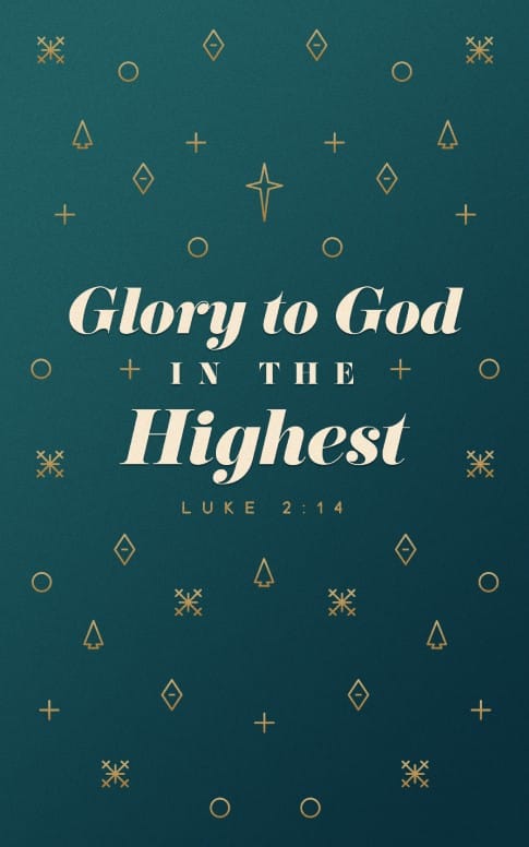 Glory To God In The Highest Christmas Bulletin