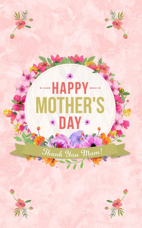 Happy Mother's Day Thank You Mom Bulletin Cover