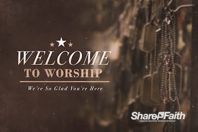 Memorial Day Dog Tags Church Welcome Video