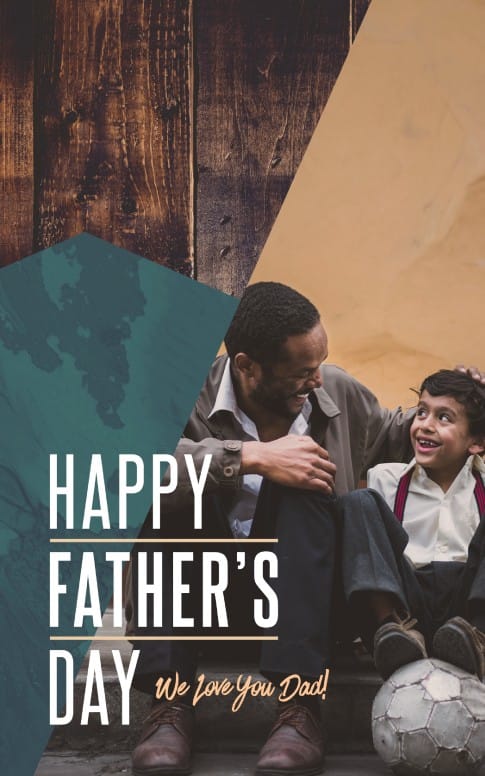 Father's Day Father & Son Church Bulletin Cover