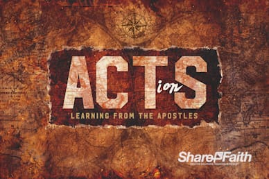 Acts Of The Apostles Church Service Motion Graphic