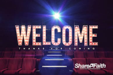 At The Movies Church Welcome Motion Graphic