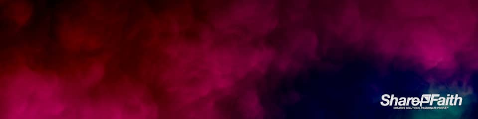 Magenta Abstract Clouds Triple Wide Background