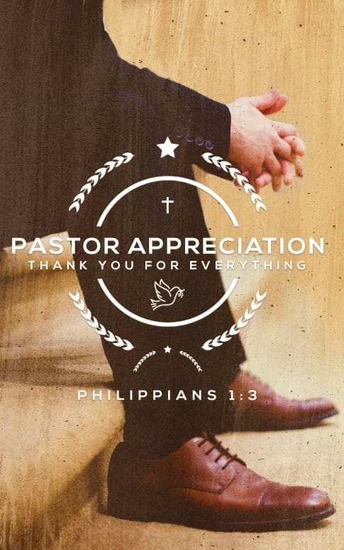 Pastor Appreciation Service Bulletin Cover