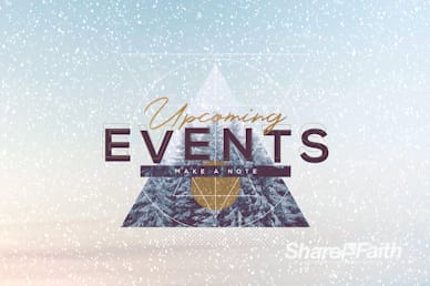 Merry Christmas Winter Events Motion Graphic