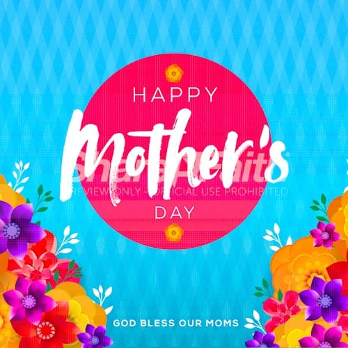 Happy Mother's Day Flowers Social Media Graphic