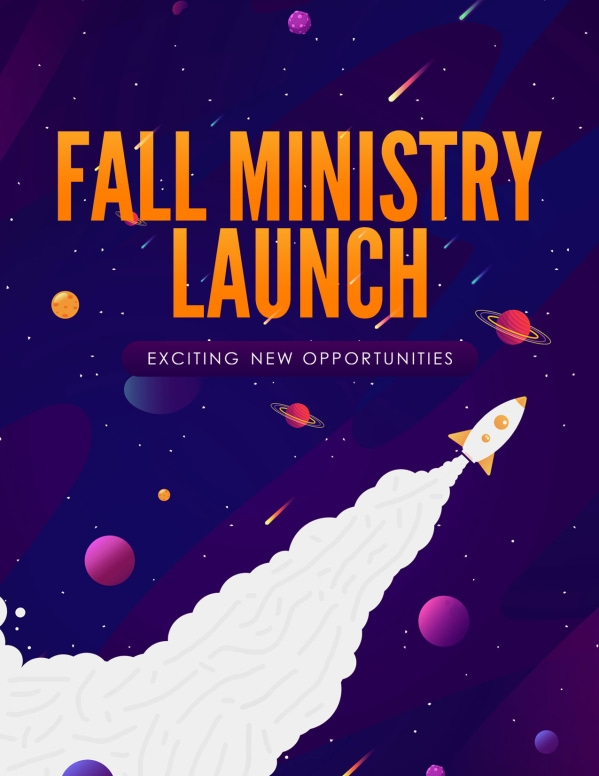 Fall Ministry Launch Church Flyer Template