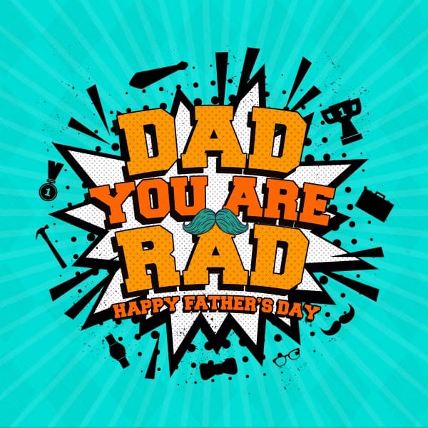 Rad Dad Father's Day Social Media Graphic