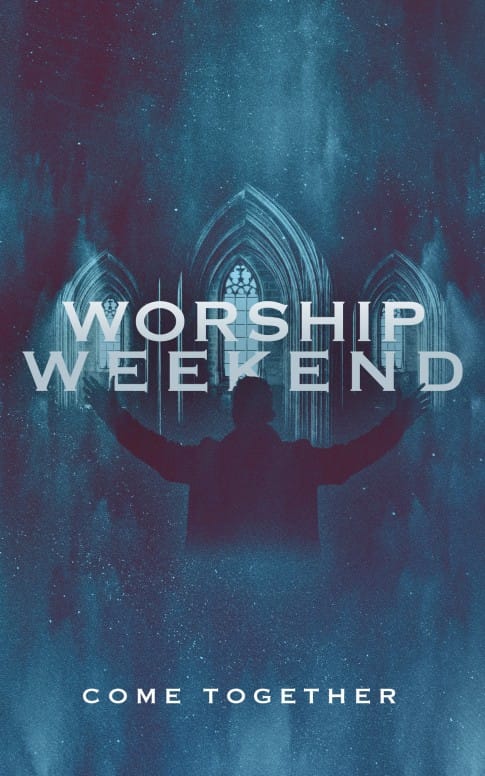 Worship Weekend Church Bifold Bulletin