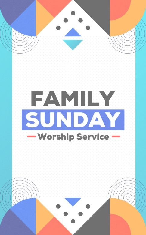 Family Sunday Worship Bifold Bulletin